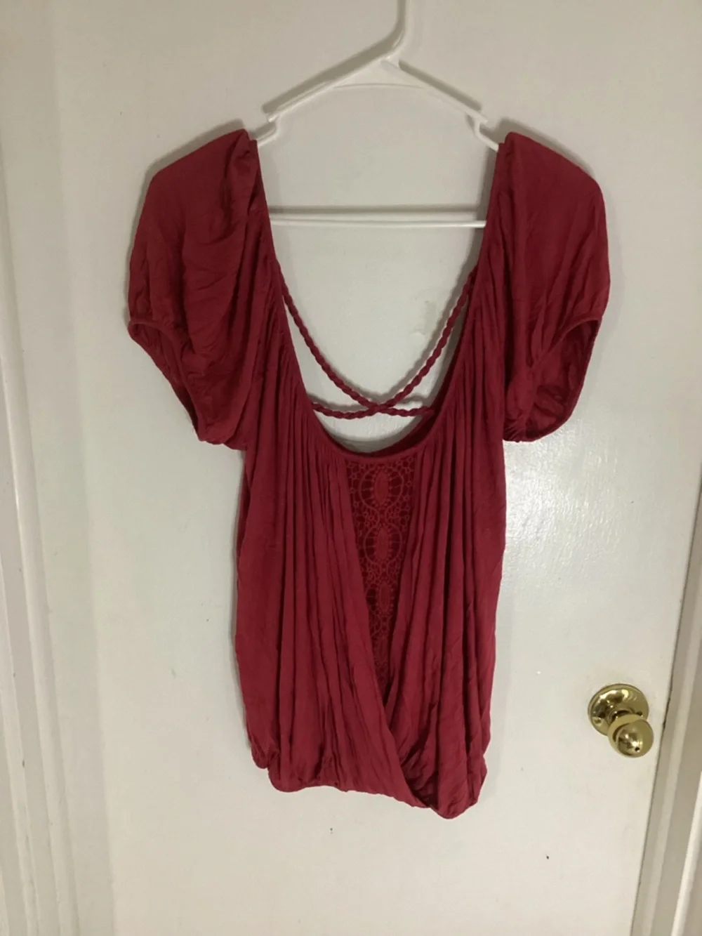 Free People Santorini Off the Shoulder Top Size Medium